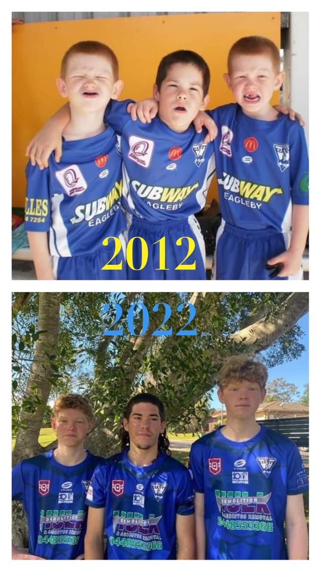 The first photo was taken during our inaugural year in 2012. The second photo is the same boys playing together in our under 16’s team.
Dream Big and Live Large!!!